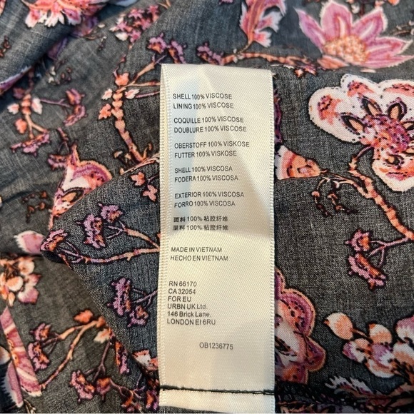 Free People Sweet Escape Floral Long Sleeve Boho Smocked Bodice Maxi Dre… - Picture 16 of 16